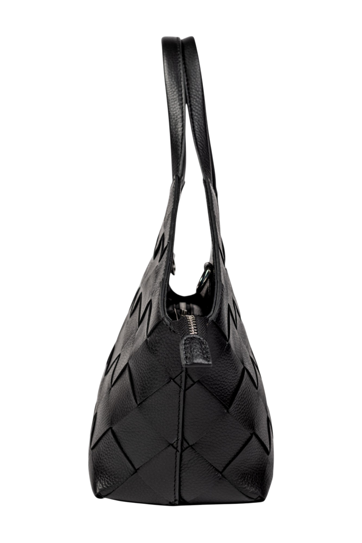 Palmo Handwoven Shopper Bag in Black