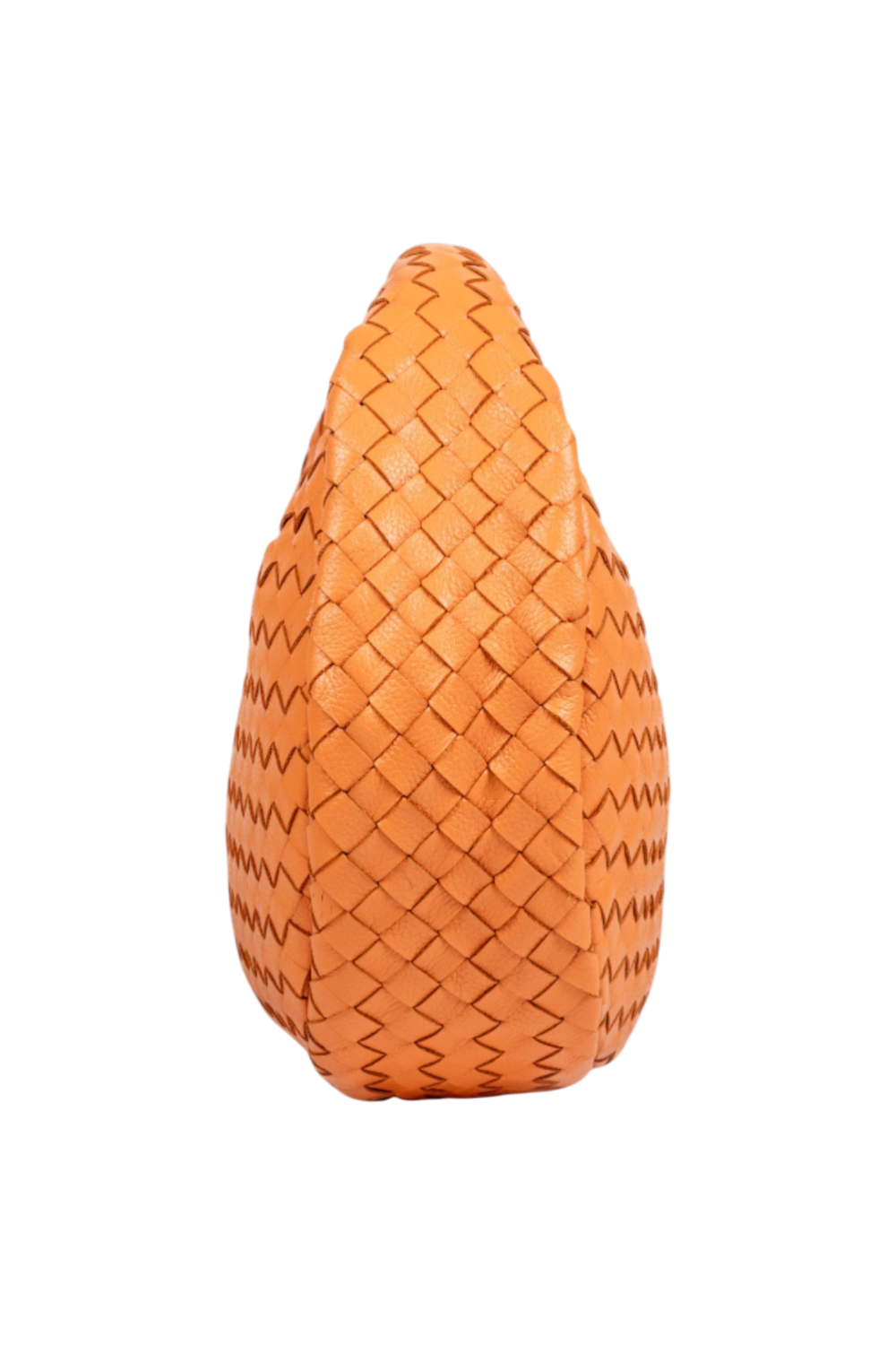 Laluna Woven Shoulder Bag in Apricot Crush