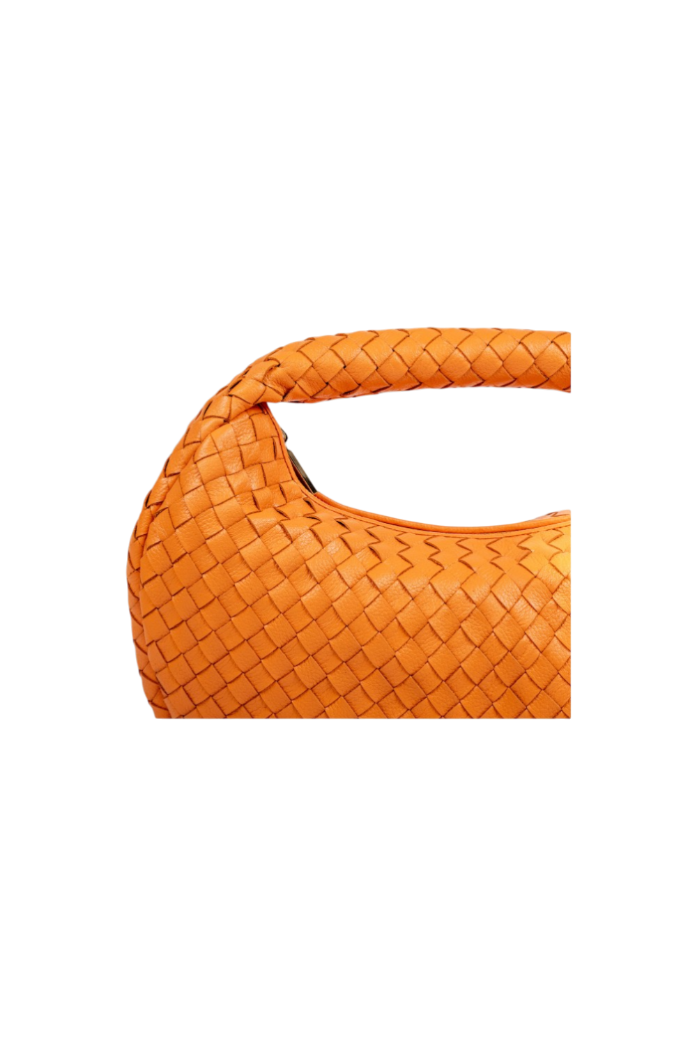 Laluna Woven Shoulder Bag in Apricot Crush