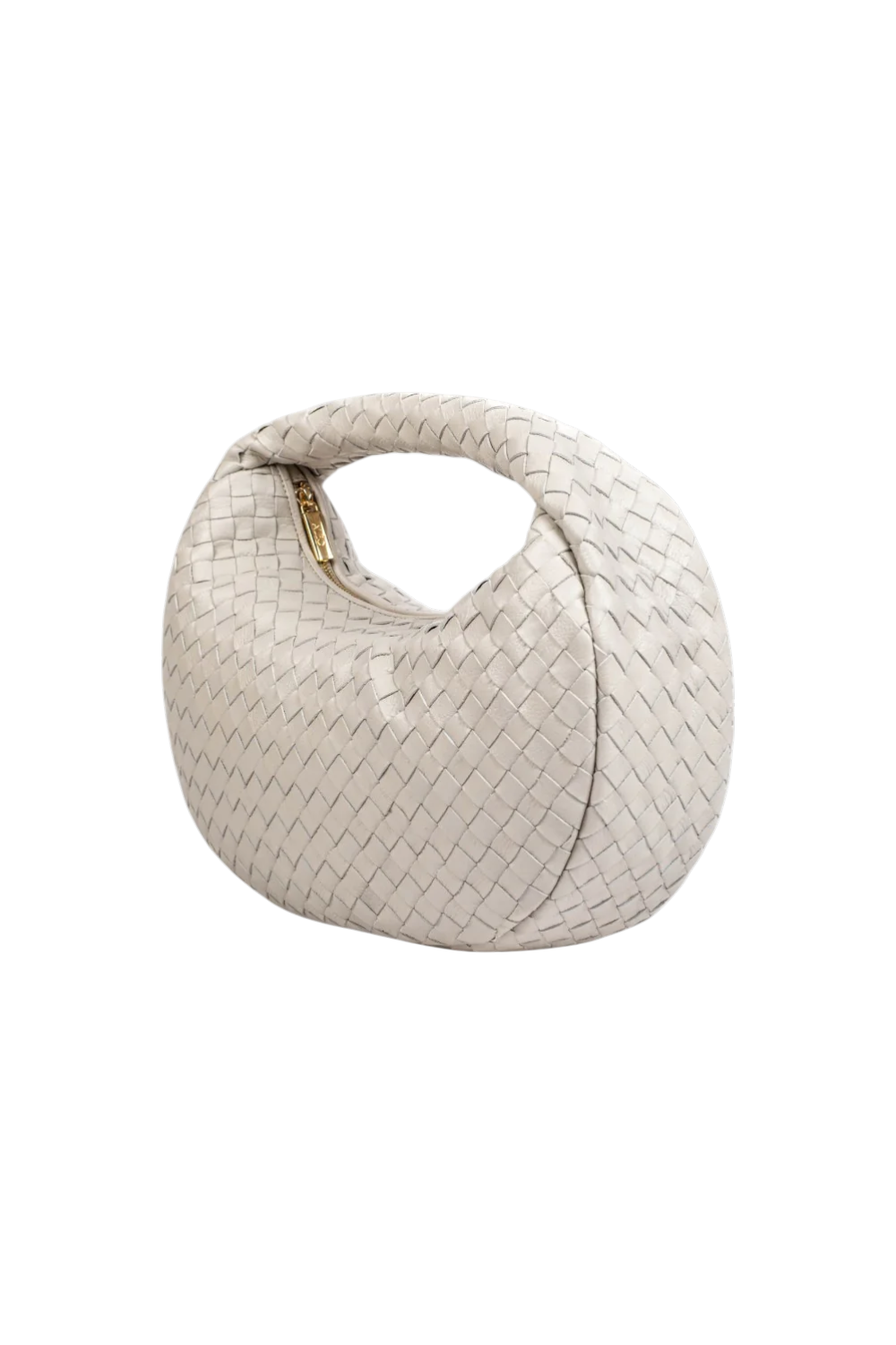 Laluna Woven Shoulder Bag in Pumice