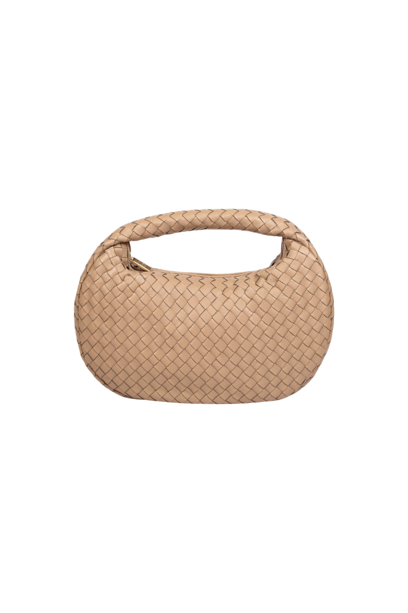 Laluna Woven Shoulder Bag in Taupe