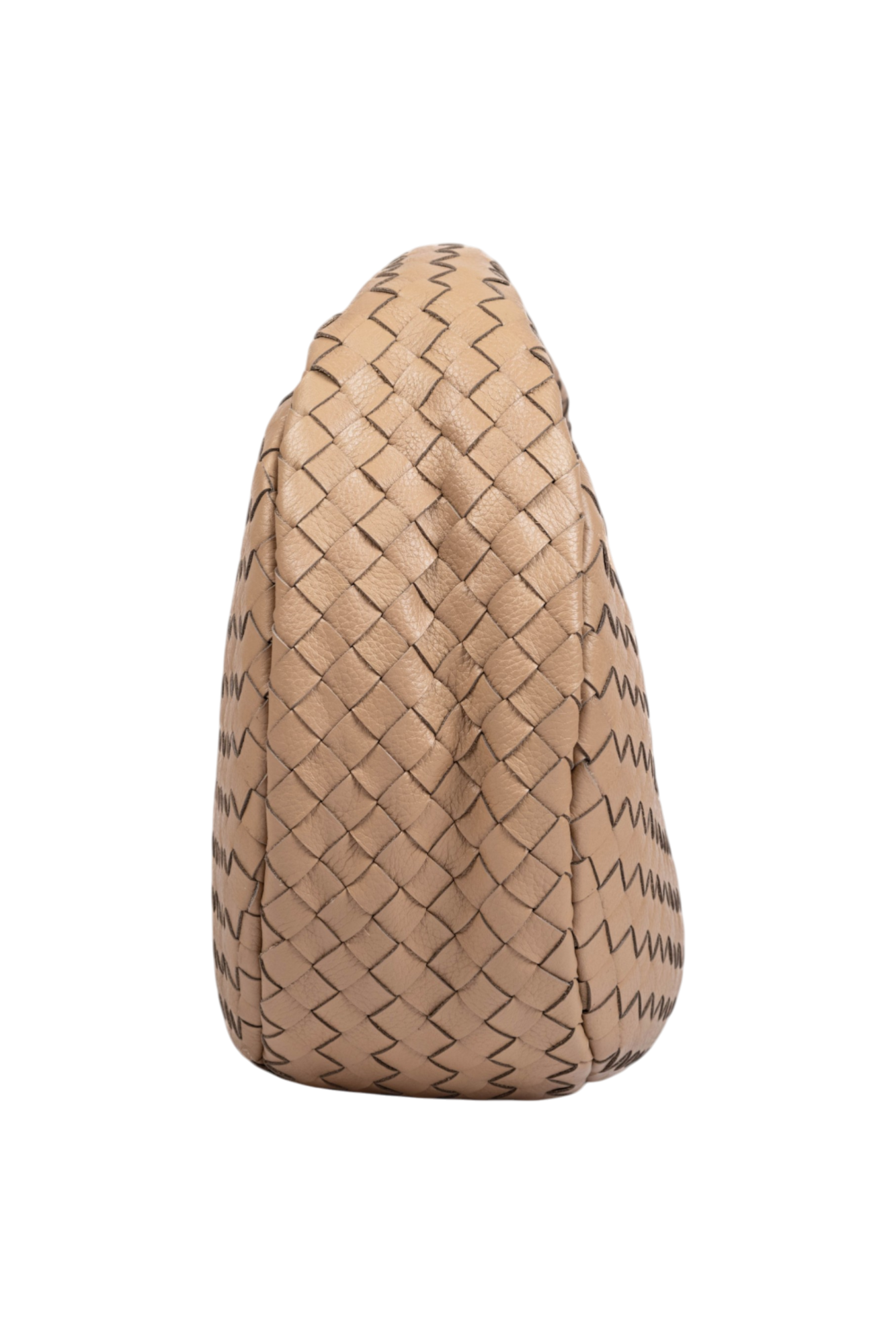 Laluna Woven Shoulder Bag in Taupe