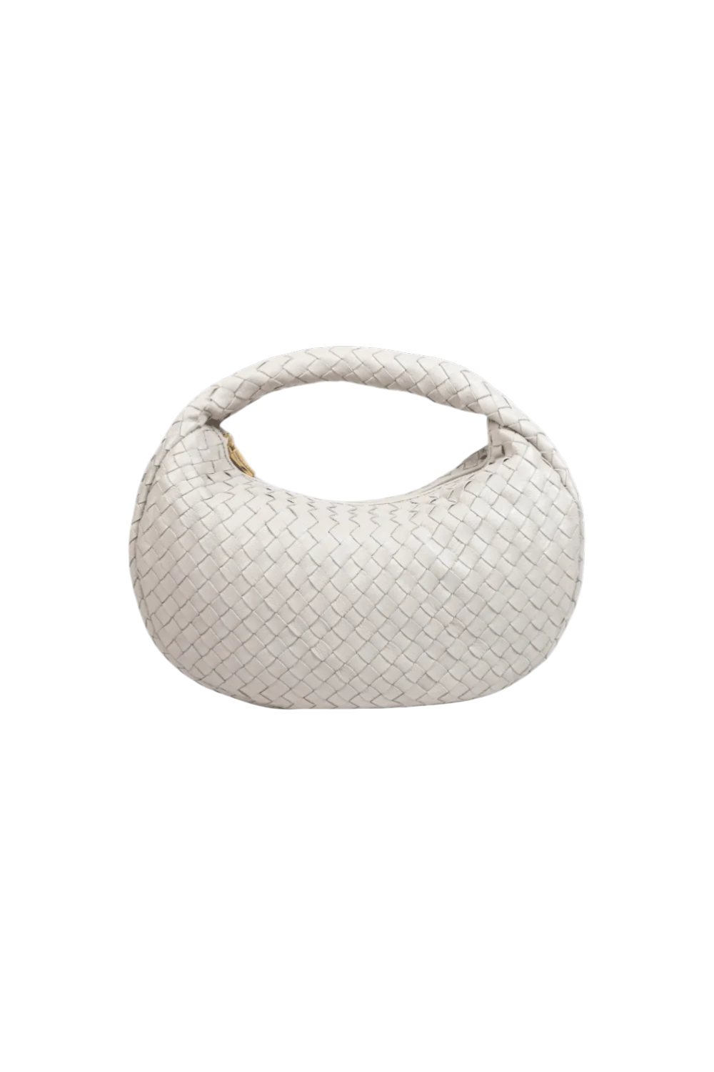Laluna Woven Shoulder Bag in Ivory