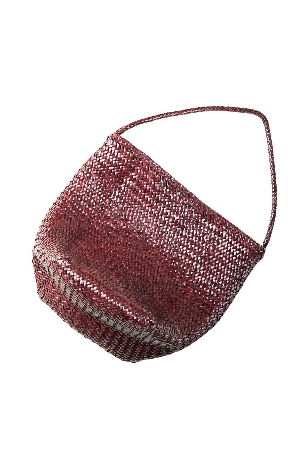 Toka Woven Tote Bag in Plum