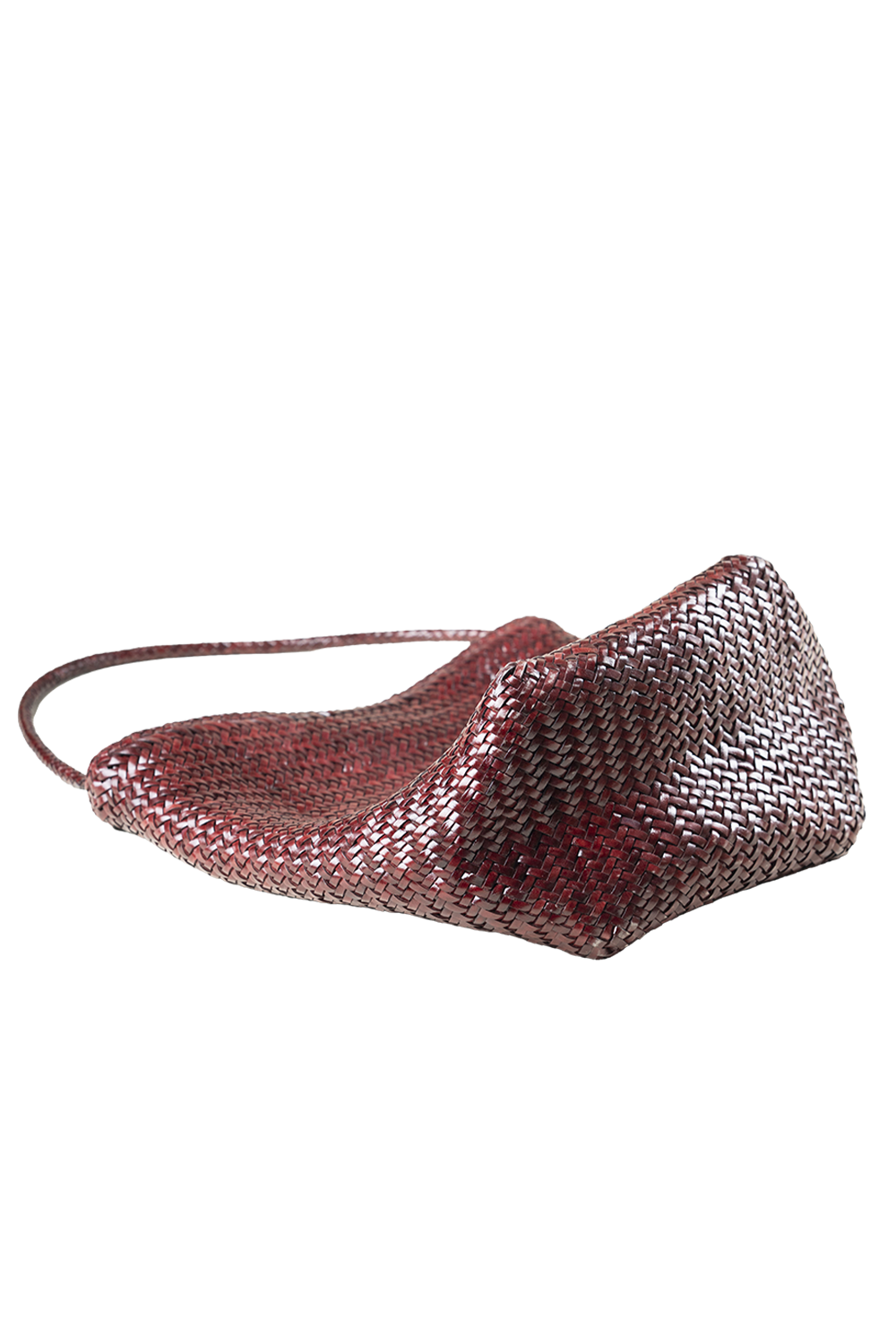 Toka Woven Tote Bag in Plum
