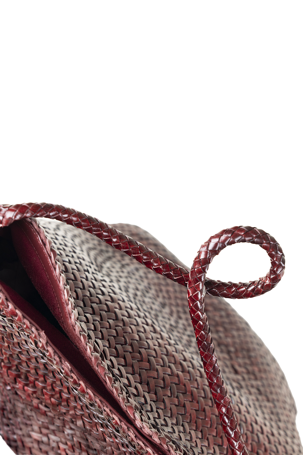 Toka Woven Tote Bag in Plum