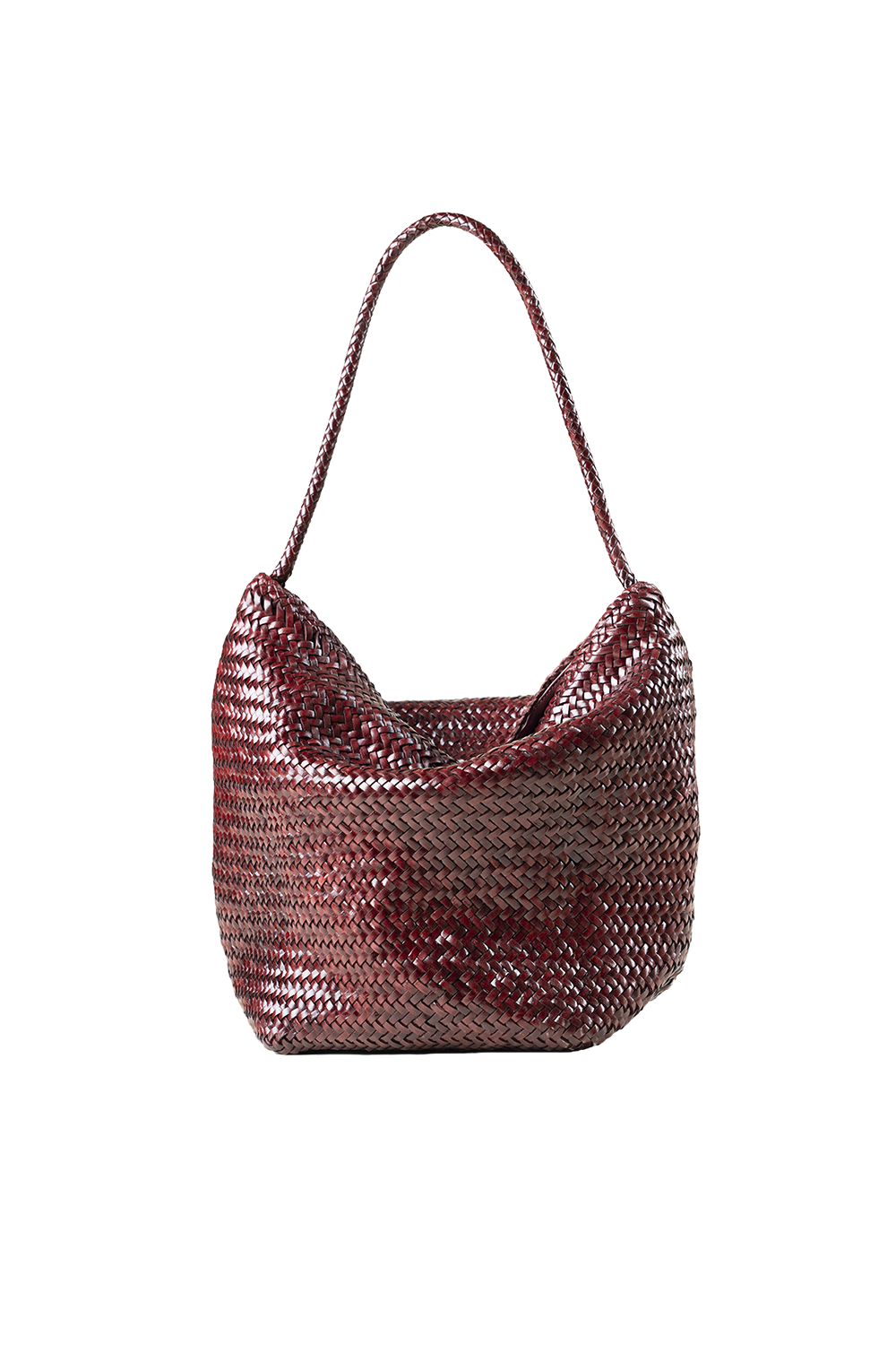 Toka Woven Tote Bag in Plum
