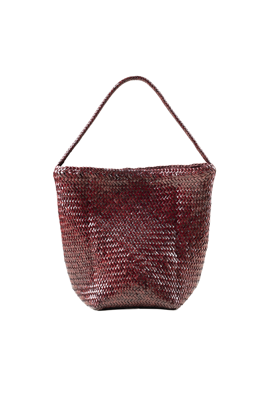Toka Woven Tote Bag in Plum