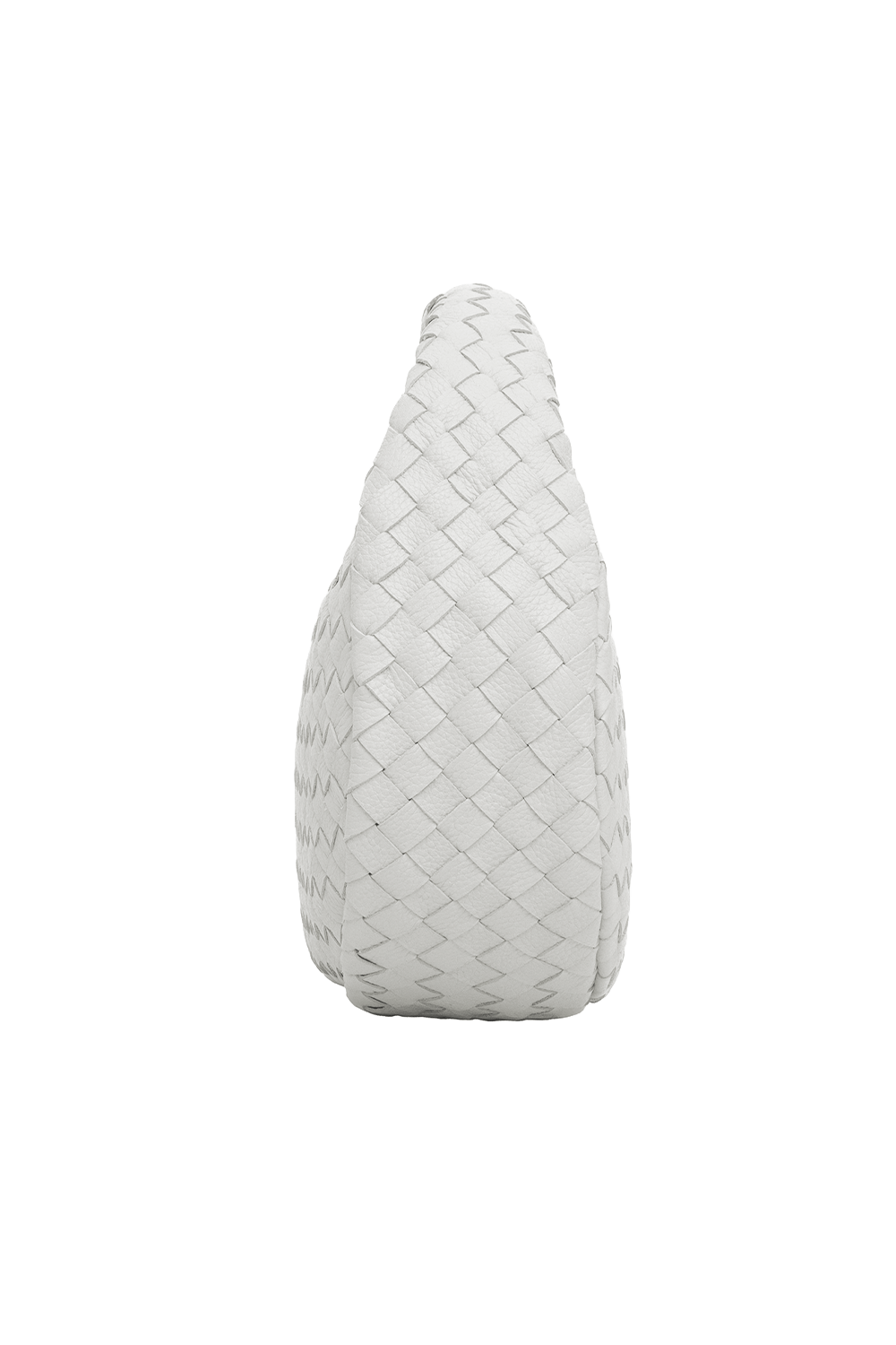 Laluna Mini Woven Shoulder Bag in Ivory