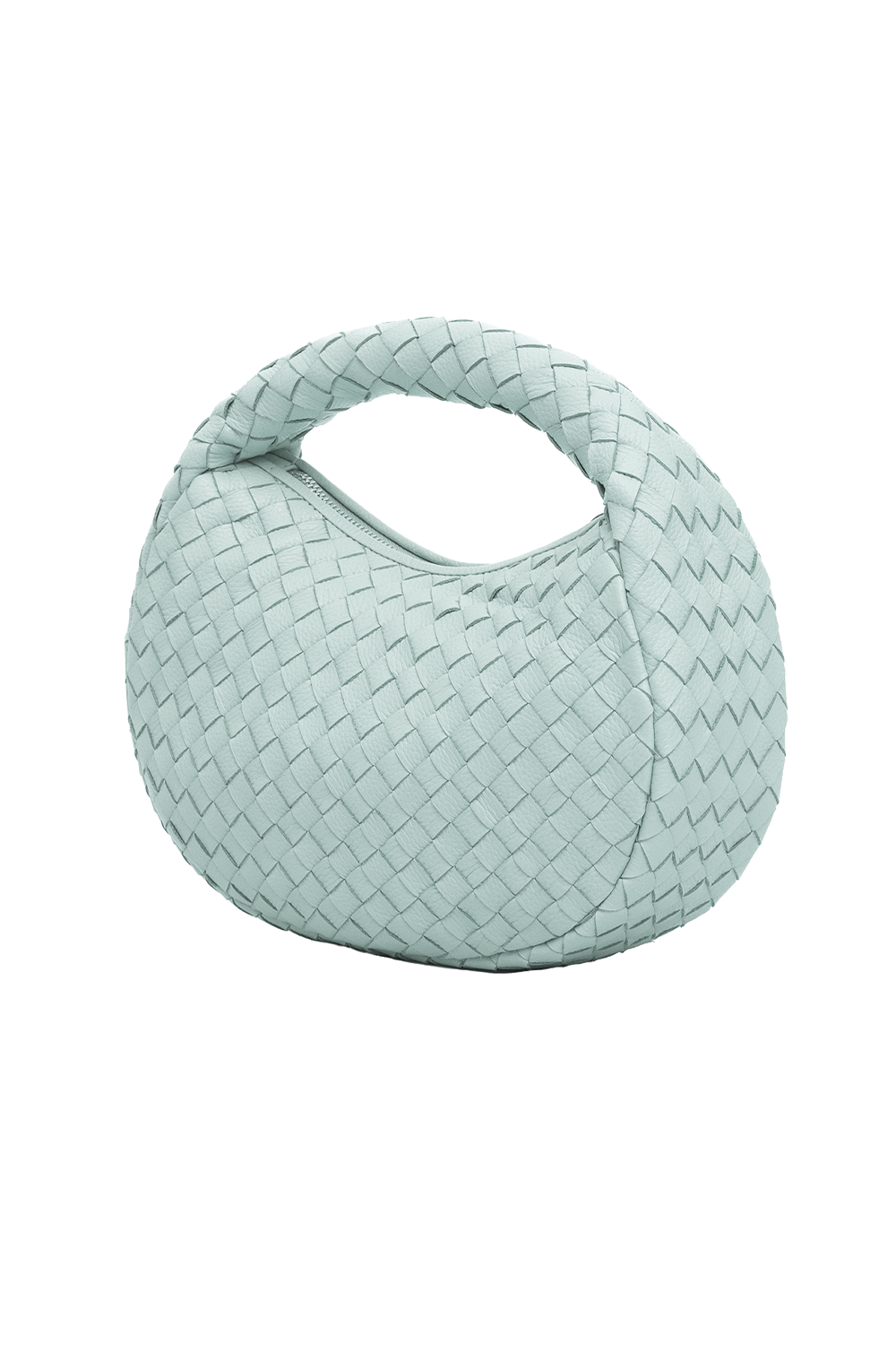 Laluna Mini Woven Shoulder Bag in Sea Spray
